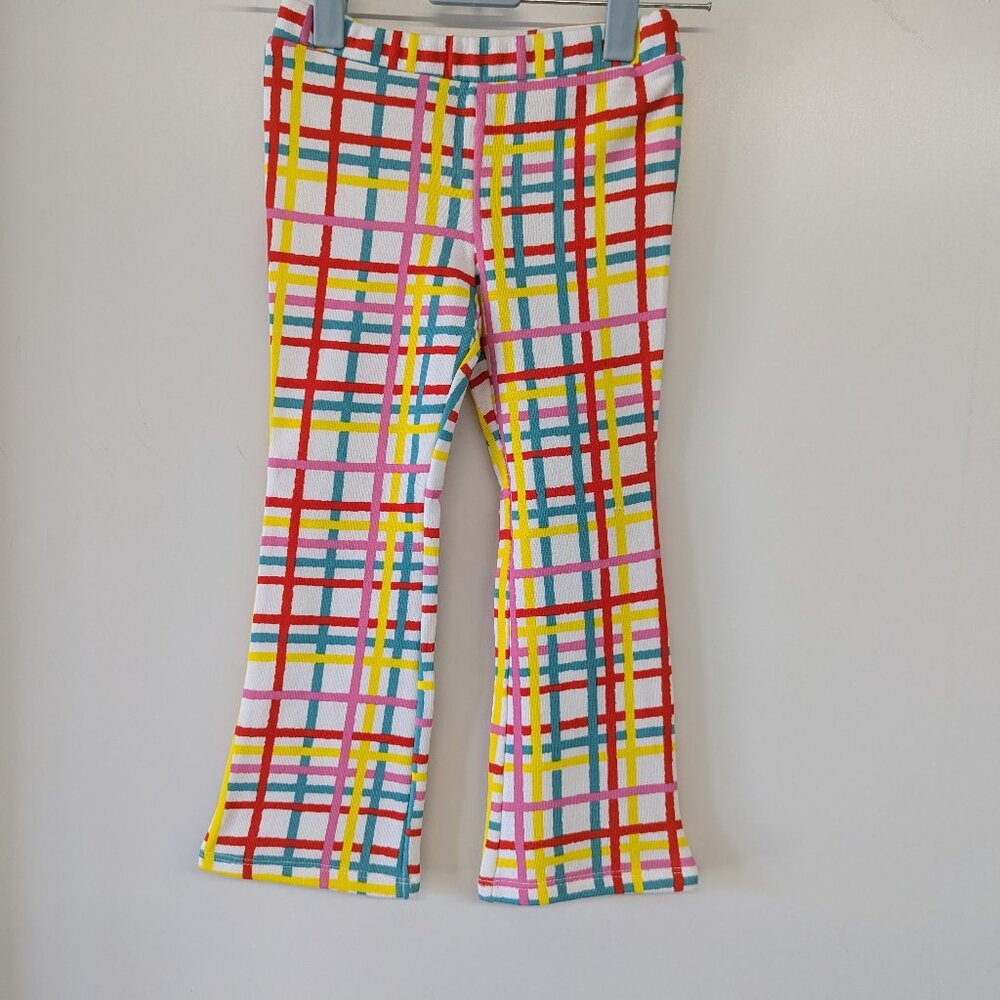 Epic Threads Toddler Girls Plaid Flare Pants 3T